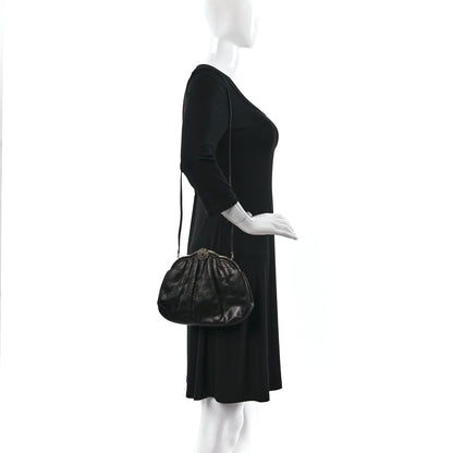 Judith Leiber Snakeskin Crystal Evening Bag Black 2 of 14