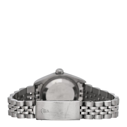 Rolex Stainless Steel 18K White Gold Diamond 26mm Oyster Perpetual Datejust Watch Blue Gradient 69174 3 of 5