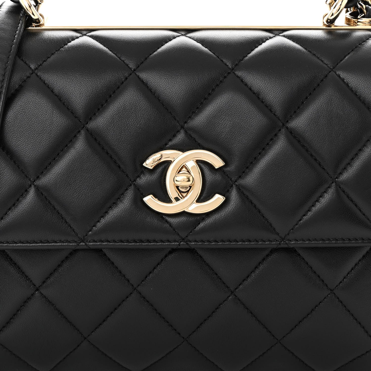 Chanel Lambskin Quilted Small Trendy CC Dual Handle Flap Bag Black 8 of 11