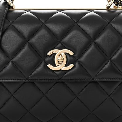 Chanel Lambskin Quilted Small Trendy CC Dual Handle Flap Bag Black 8 of 11