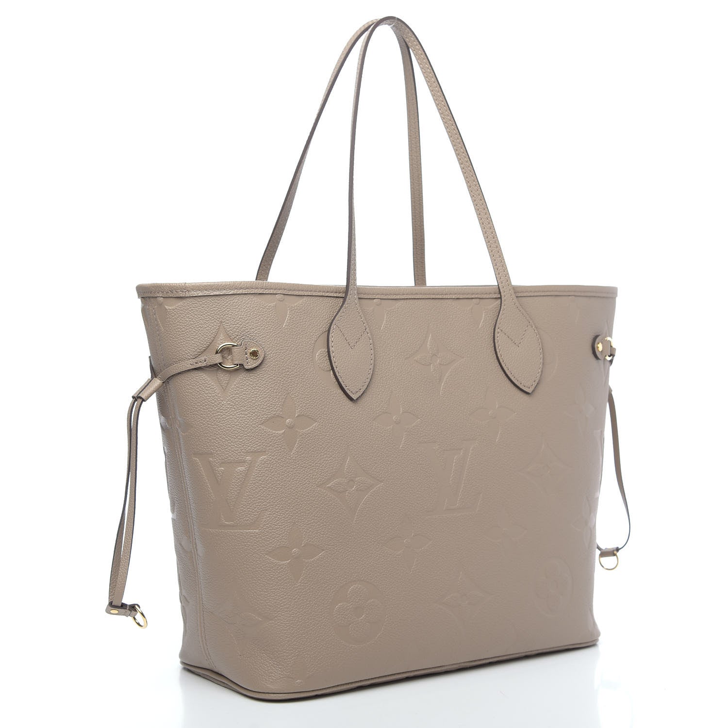 Louis Vuitton Empreinte Monogram Giant Neverfull MM Tourterelle 3 of 9