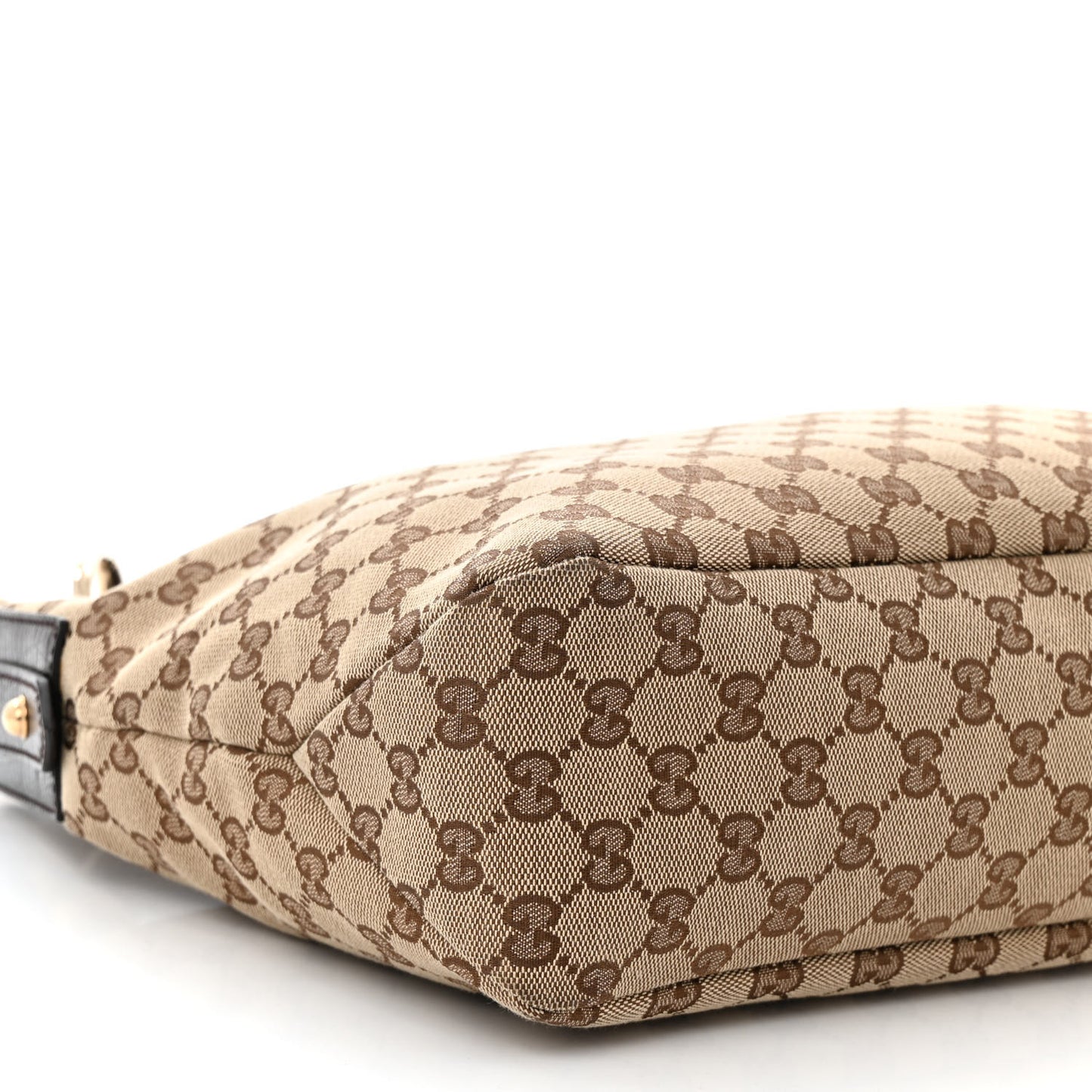 Monogram Medium Horsebit Chain Hobo Dark Brown