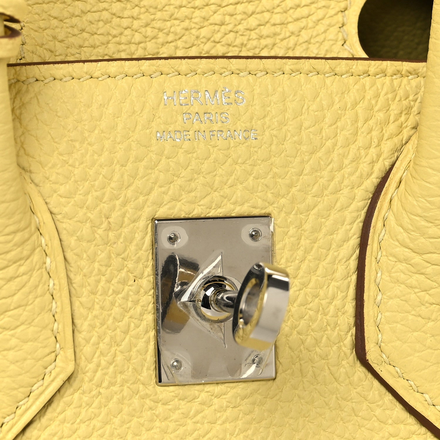 Hermes Togo Birkin 25 Jaune Poussin 6 of 13