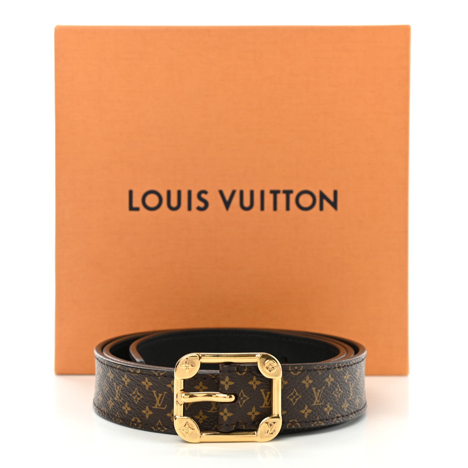 Louis Vuitton Monogram 25mm LV Malletier Belt 85 34 5 of 5
