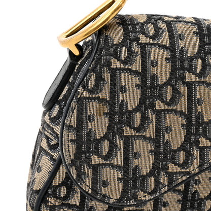 Christian Dior Oblique Saddle Bag Blue 14 of 18