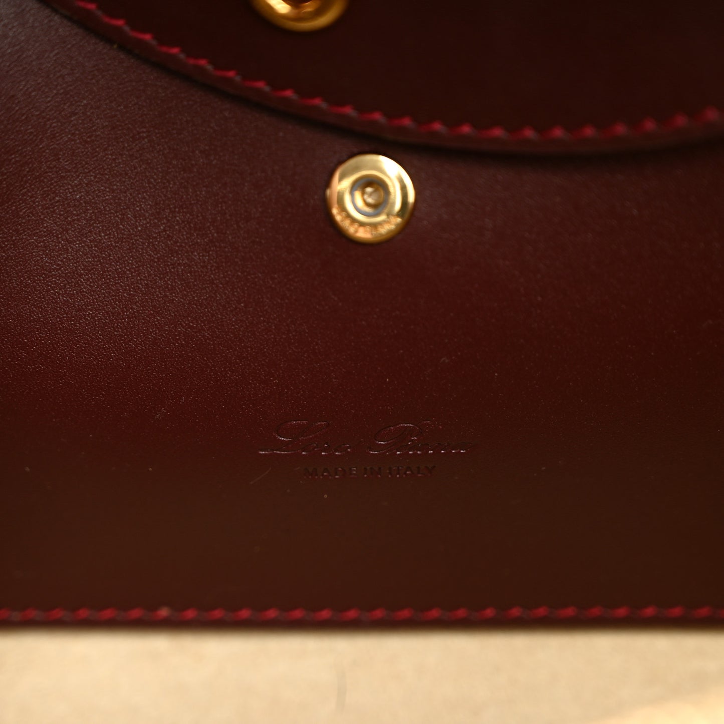 Smooth Calfskin Extra Bag L27 Burnt Tan Oxblood