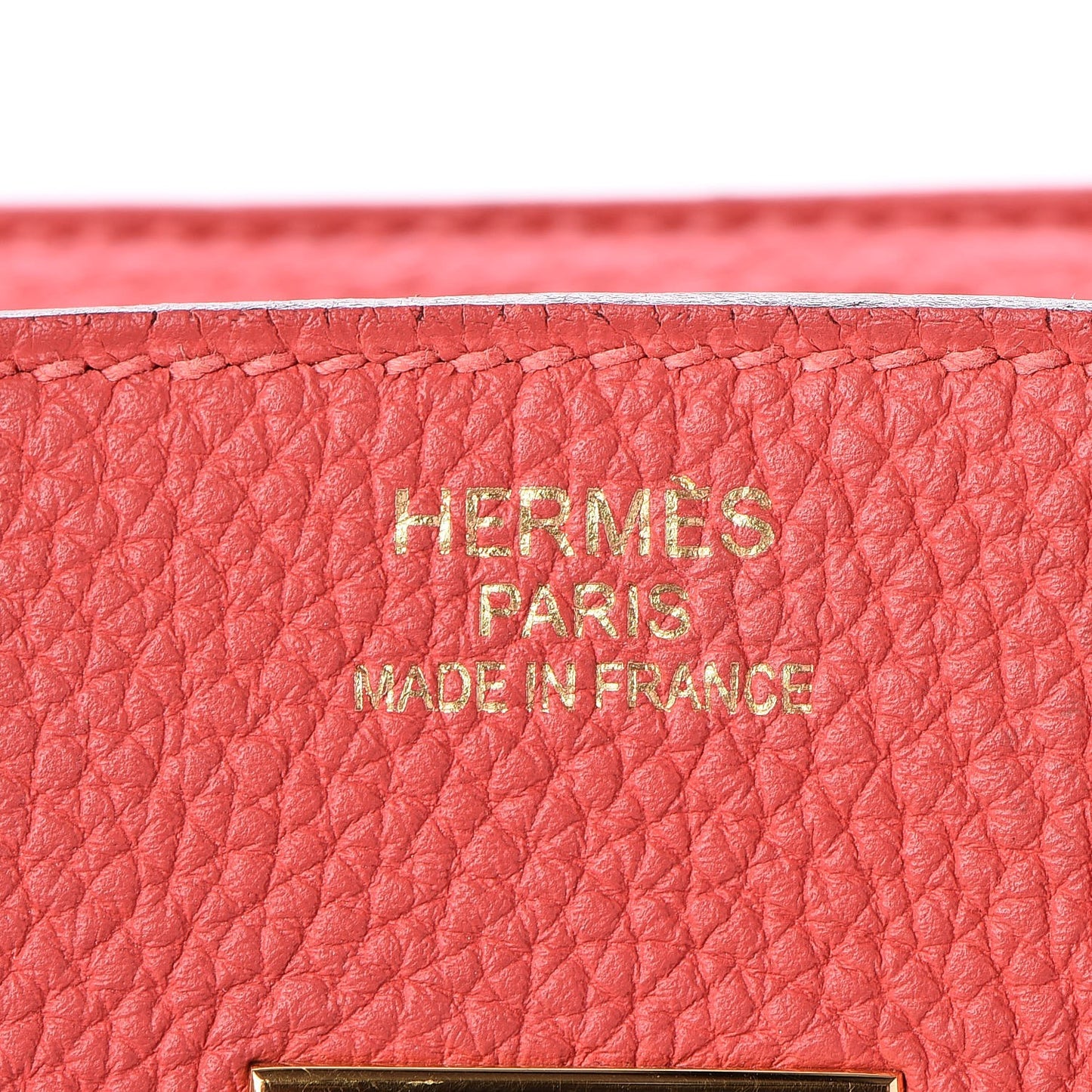 Togo Birkin 35 Rouge Pivoine