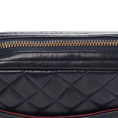 Chanel Lambskin Quilted Camera Case Navy Blue 11 of 13