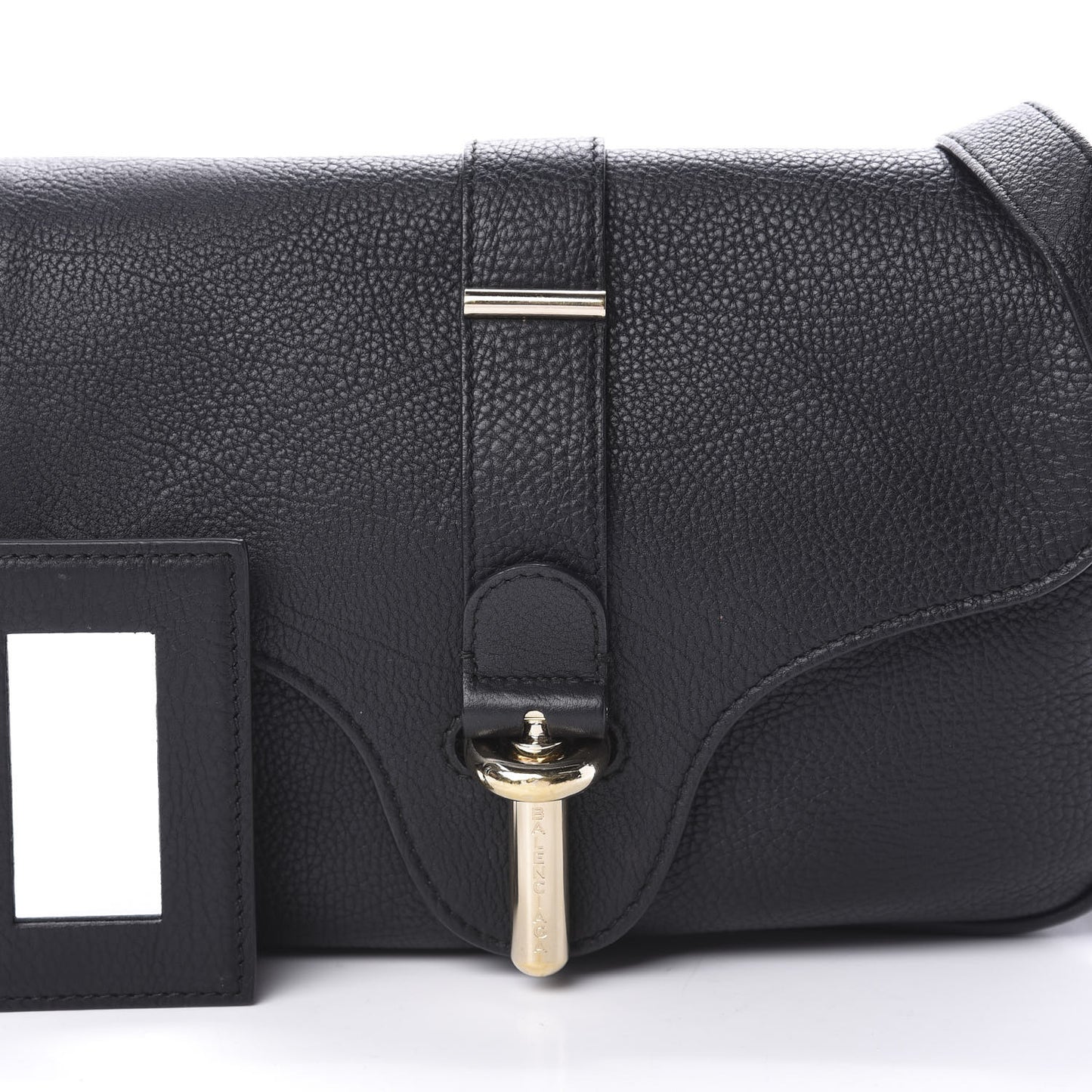 Grained Calfskin S Tube Black
