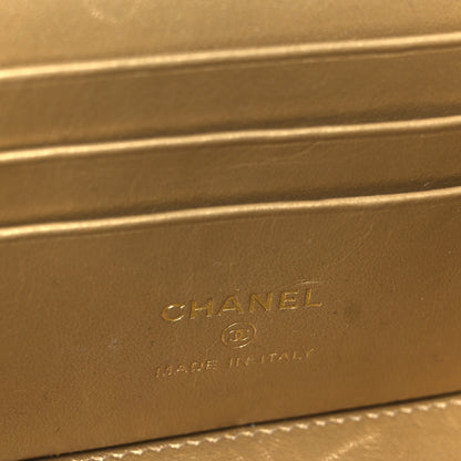 Chanel Lambskin Quilted Pearl Crush Small Vanity Case With Chain Black 6 of 12