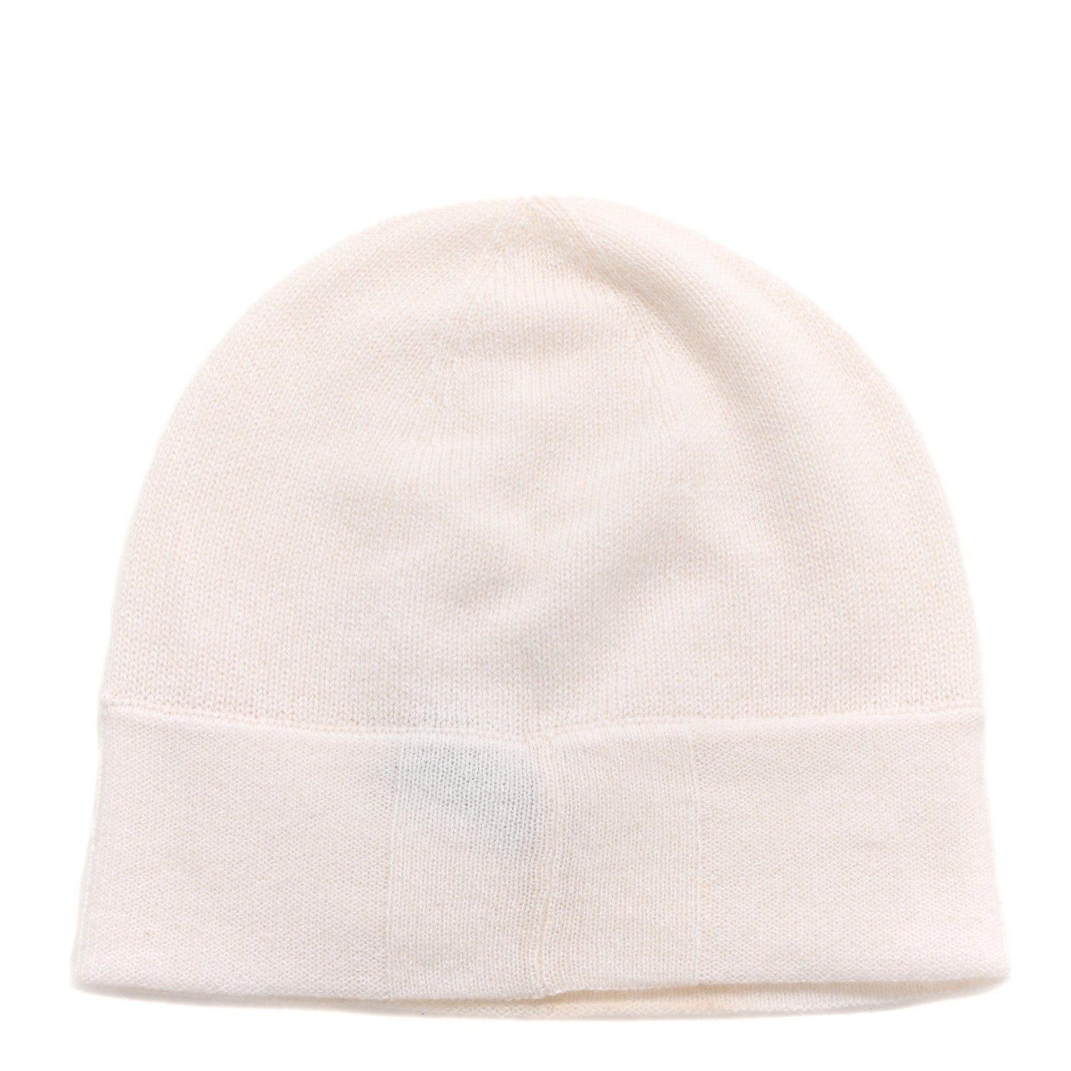 Chanel Cashmere Cotton CC Beanie Hat White 3 of 7