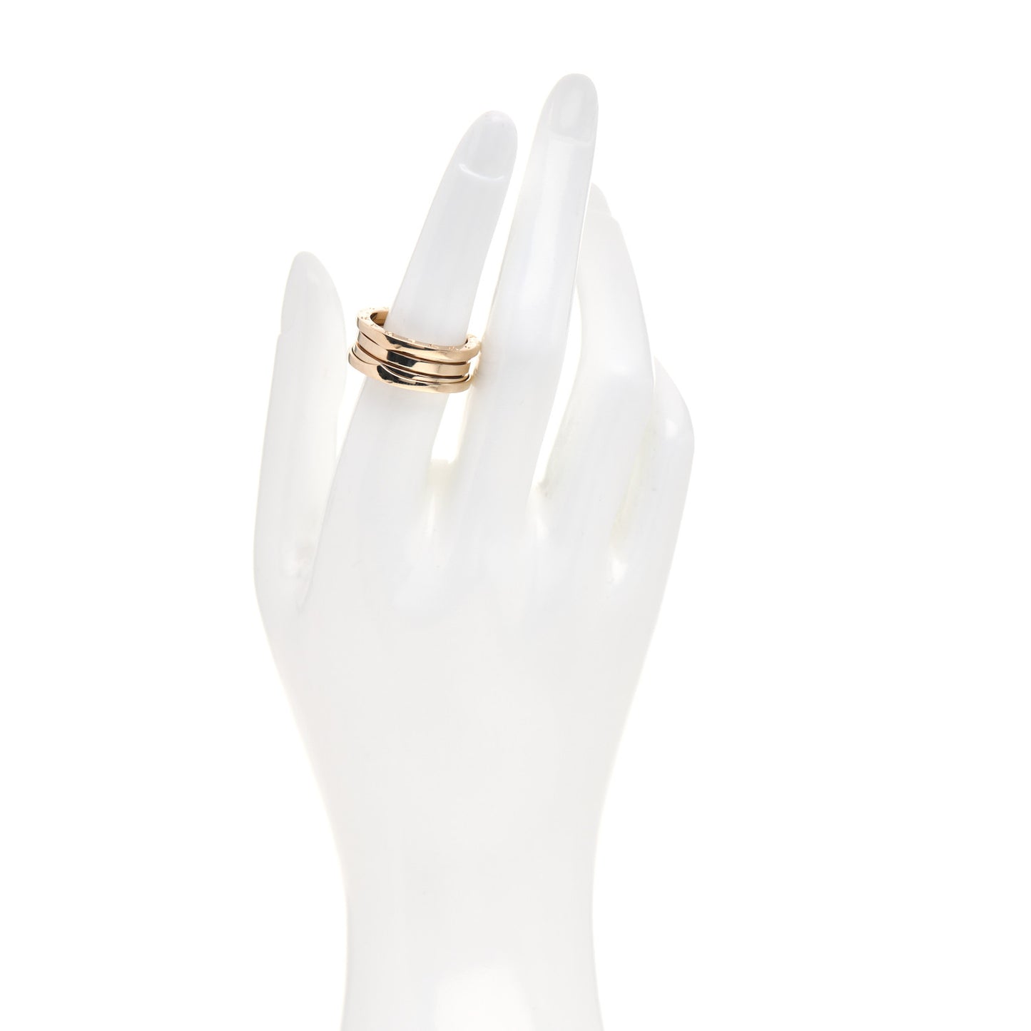18K Yellow Gold B.Zero1 Three-Band Ring 57 8