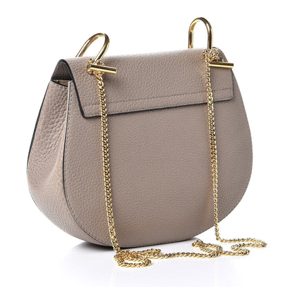 Chloe Grained Lambskin Drew Shoulder Bag Motty Grey 3 of 6