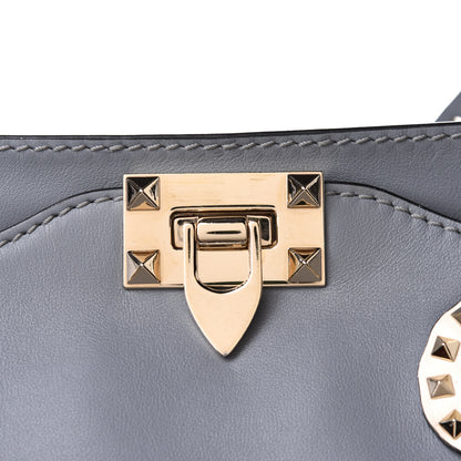 Valentino Garavani Vitello Monogram Kimono 1997 Print Medium Rockstud Tote Light Blue 8 of 11