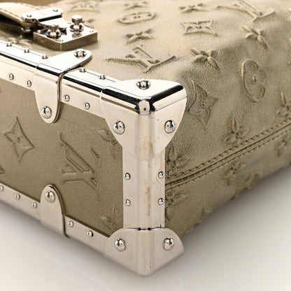 Louis Vuitton Calfskin Debossed Monogram Side Trunk Light Gold 8 of 9