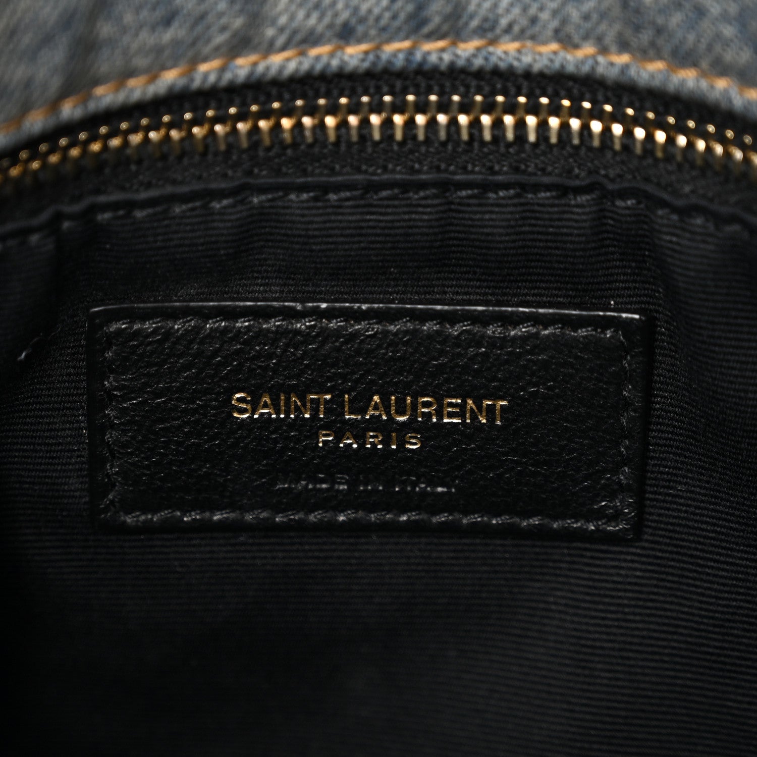 Saint Laurent Denim Quilted Medium Loulou Puffer Monogram Chain Satchel Blue Cinnamon 6 of 10