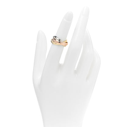 Cartier 18K Pink Yellow White Gold Classic Les Must De Cartier Trinity Ring 51 5.75 2 of 4