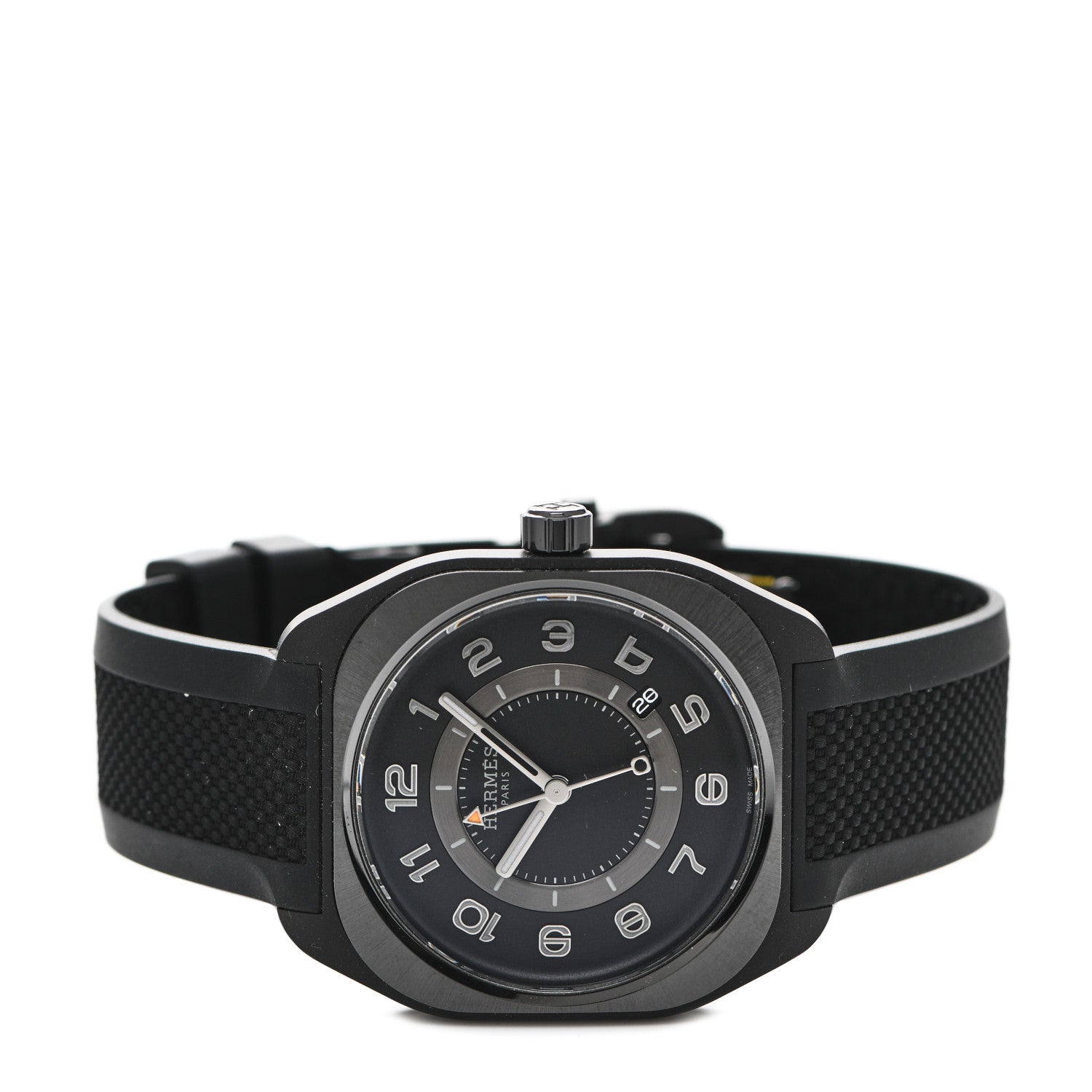 Hermes Graphene Nickel Rubber 39mm H08 Automatic Watch Noir 2 of 5