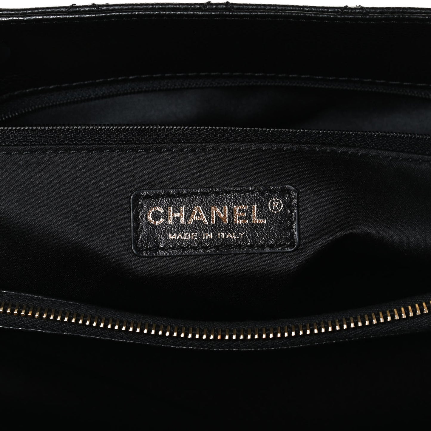 Caviar Quilted Grand Shopping Tote GST Black