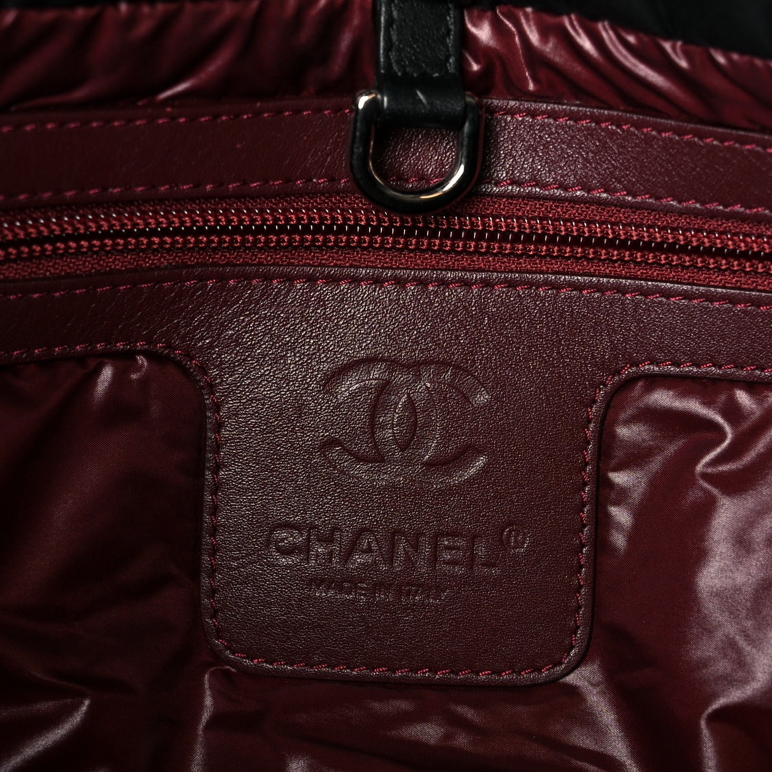 Chanel Nylon Quilted Small Coco Cocoon Tote Black 6 of 10