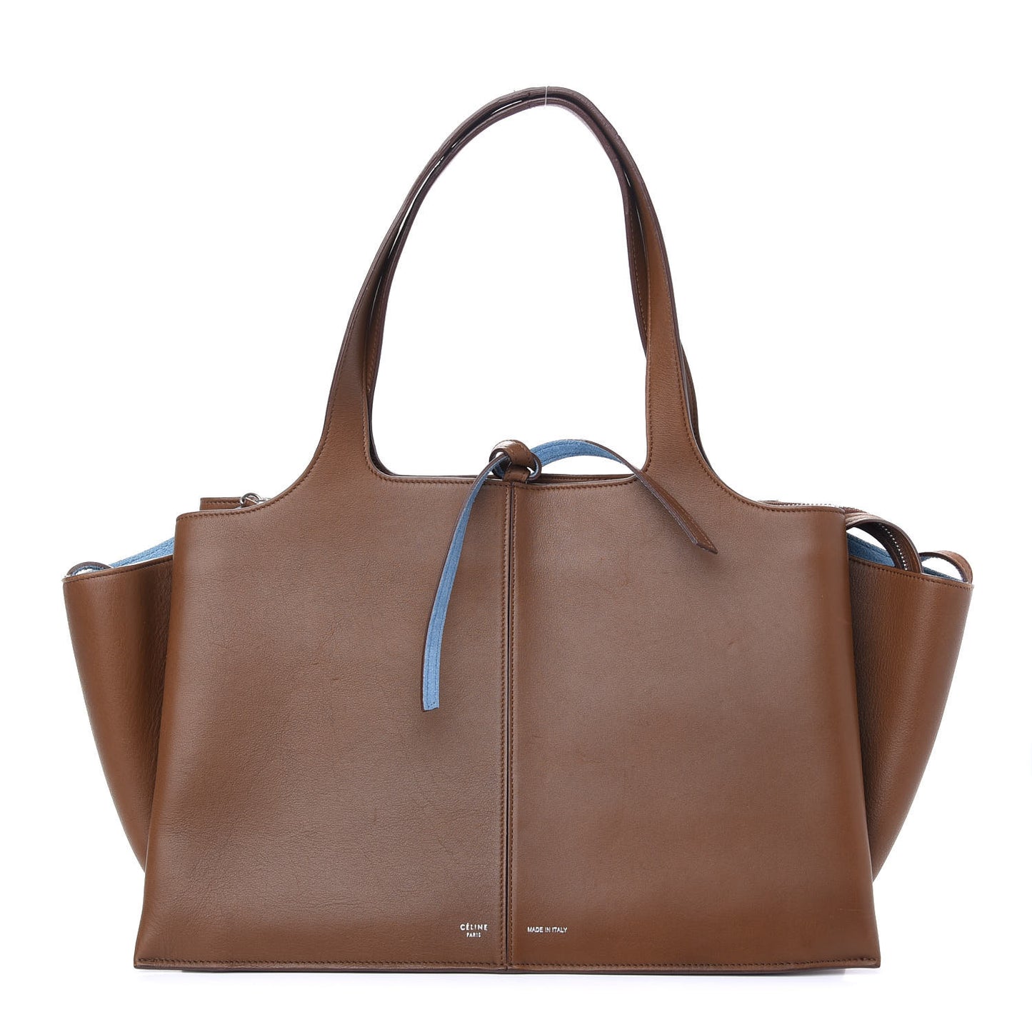 Calfskin Medium Tri-Fold Bag Taupe