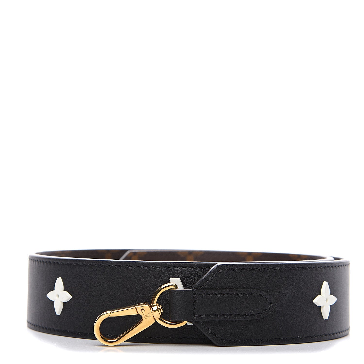 Louis Vuitton Monogram Letter Bandouliere Shoulder Strap Black 1 of 7