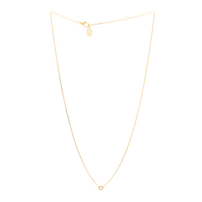 Cartier 18K Yellow Gold Diamond XS D'Amour Pendant Necklace 3 of 4