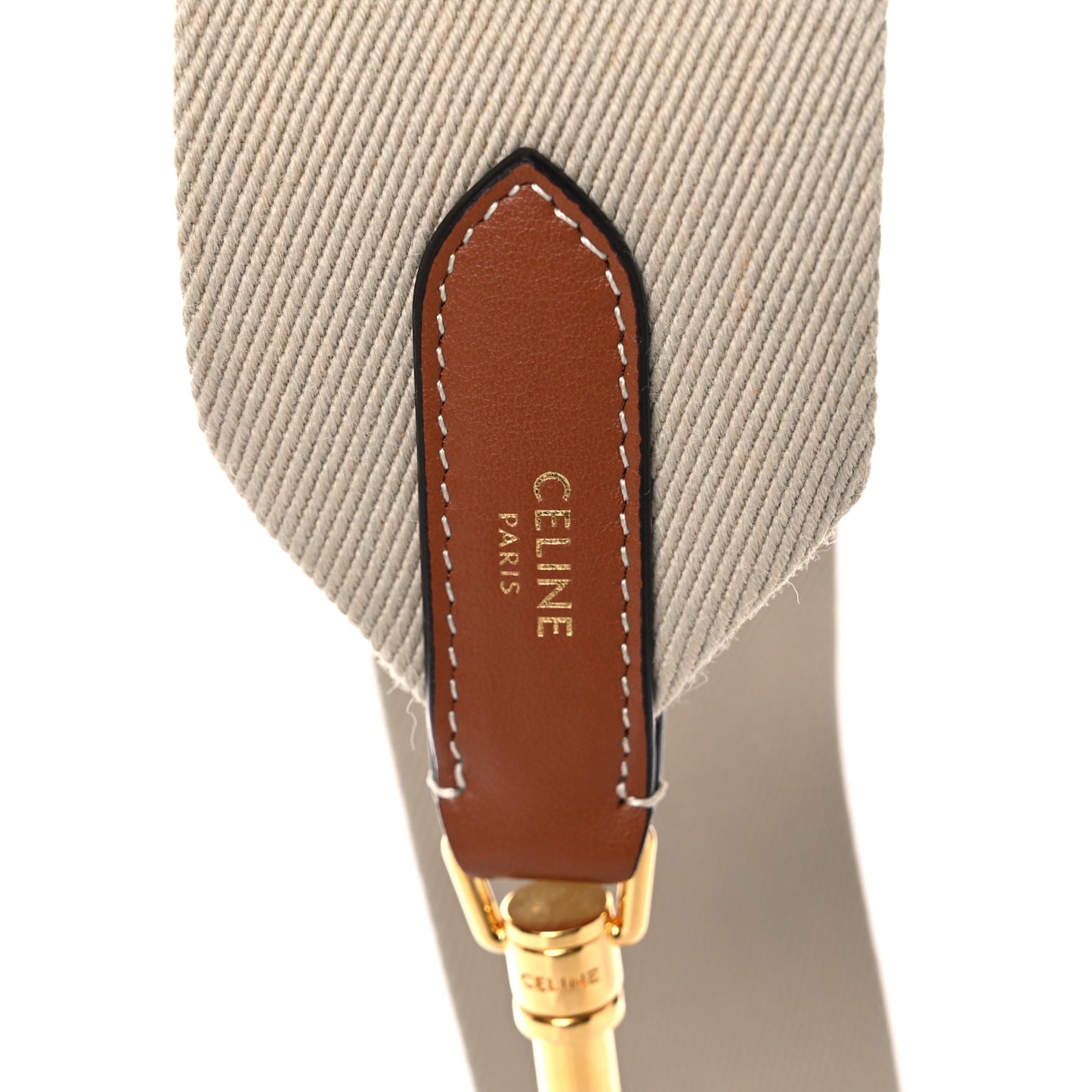 Jacquard Wool Logo Short Strap Beige White
