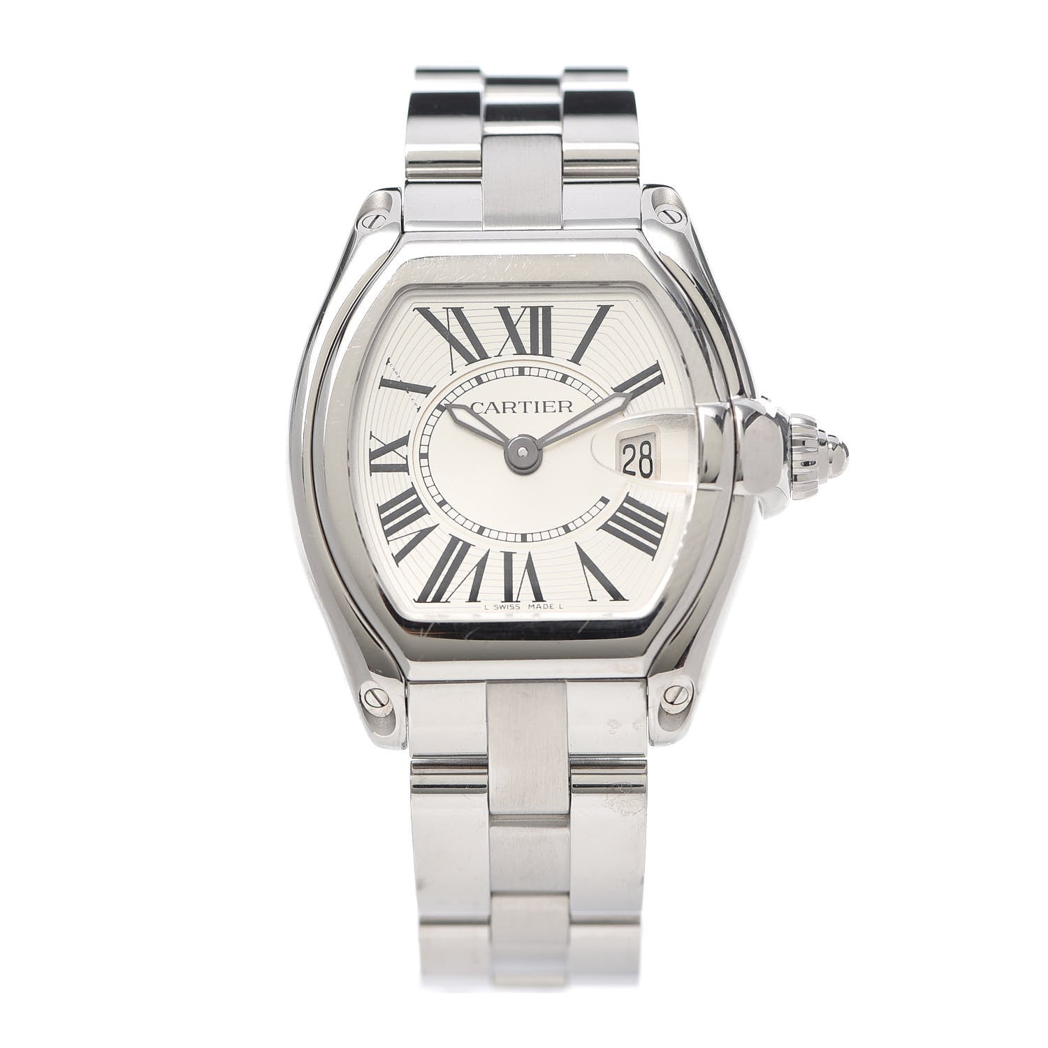 Cartier Stainless Steel 31mm Roadster Quartz Watch 1 of 5