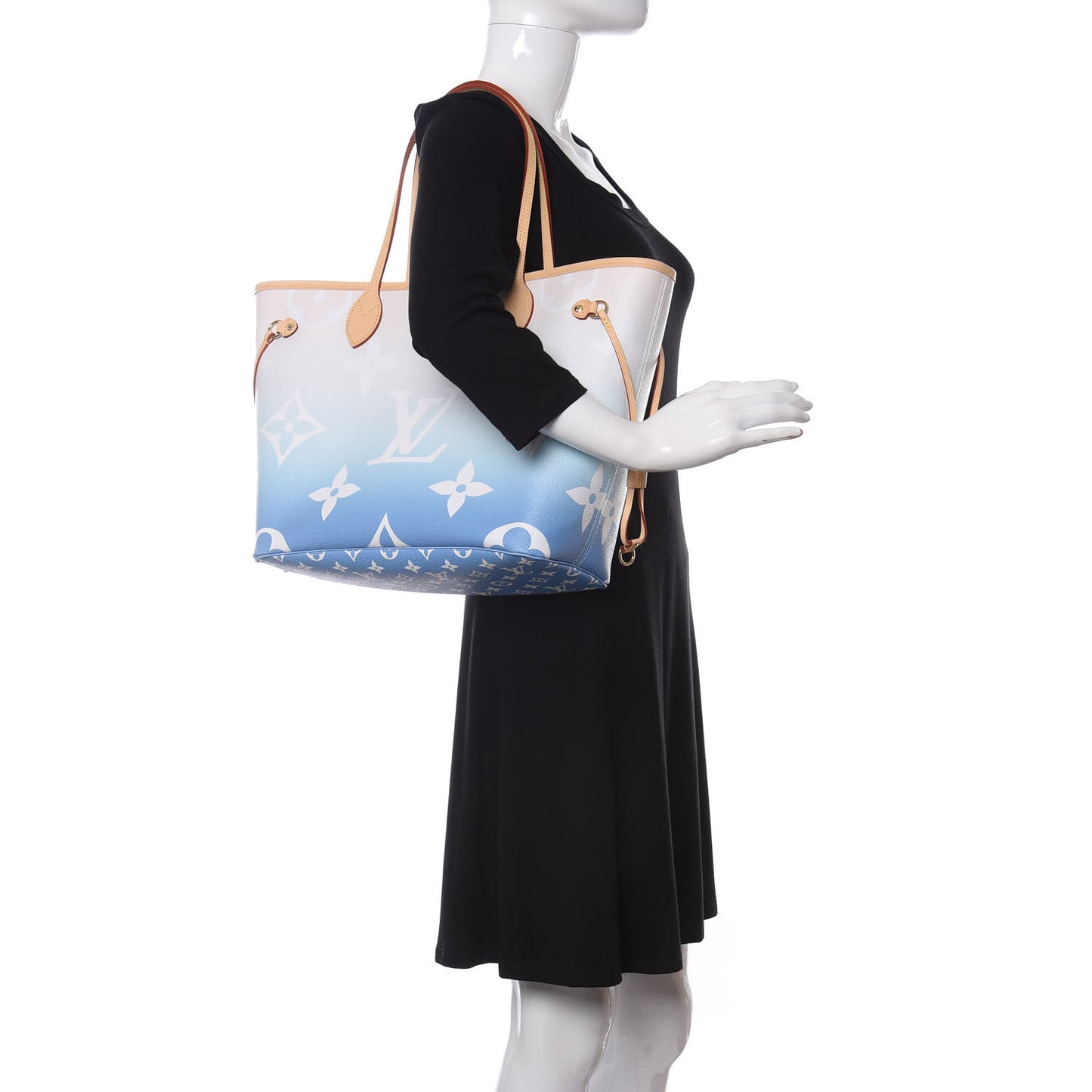 Monogram Giant By The Pool Neverfull MM Blue