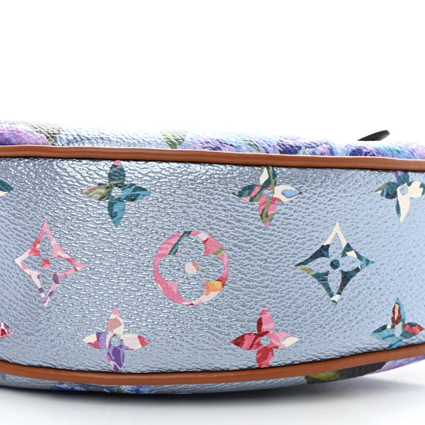 Metallic Monogram LV Garden Loop PM Blue
