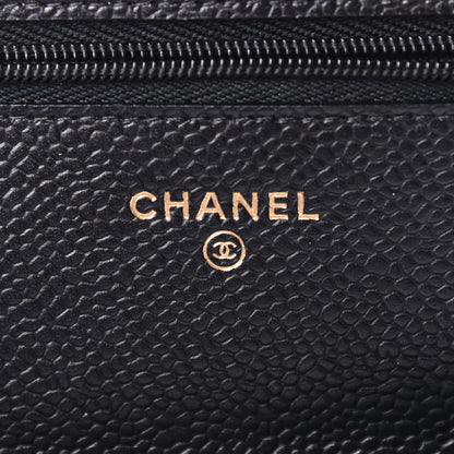 Chanel Caviar Quilted Wallet On Chain WOC Black 6 of 10