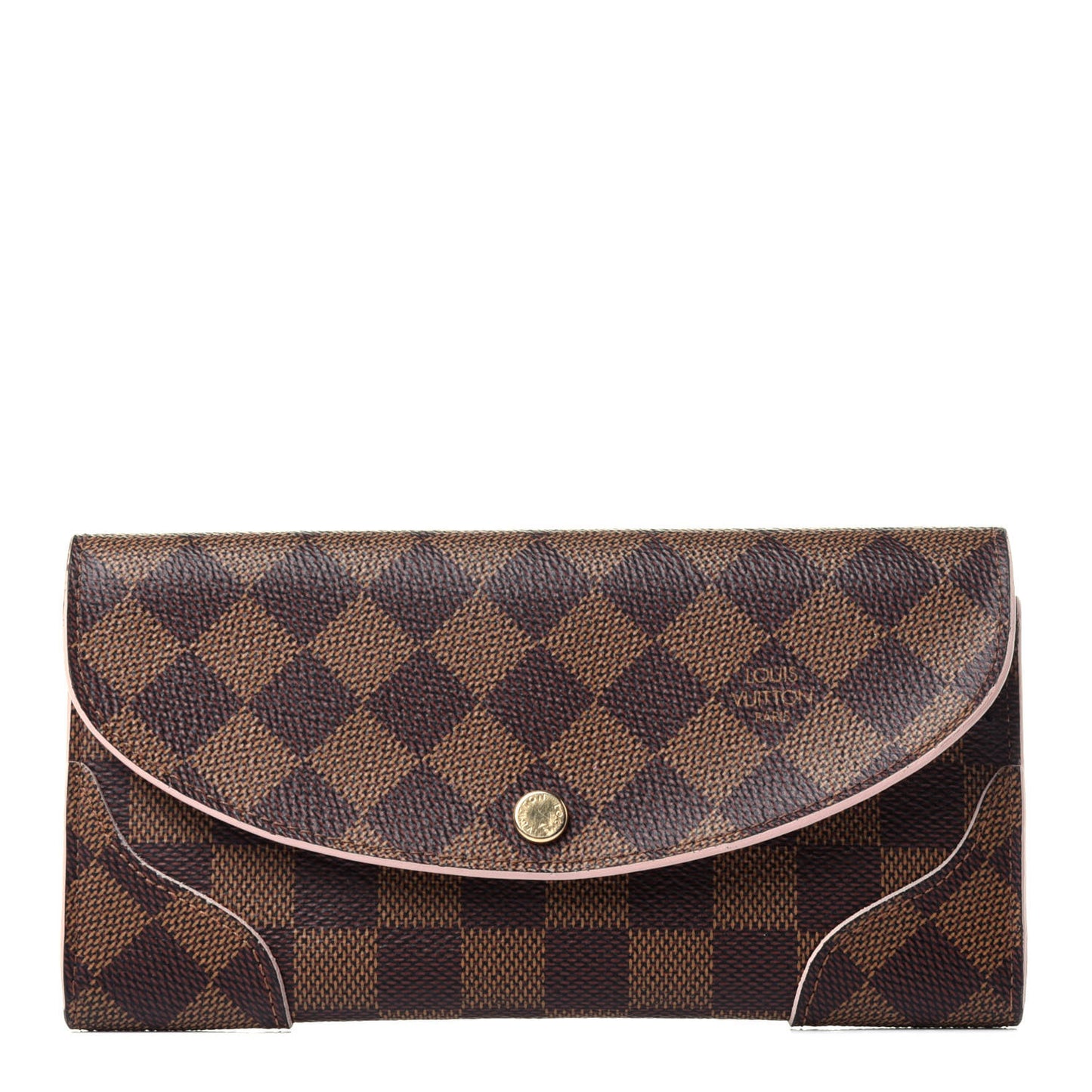 Damier Ebene Caissa Wallet Rose Ballerine