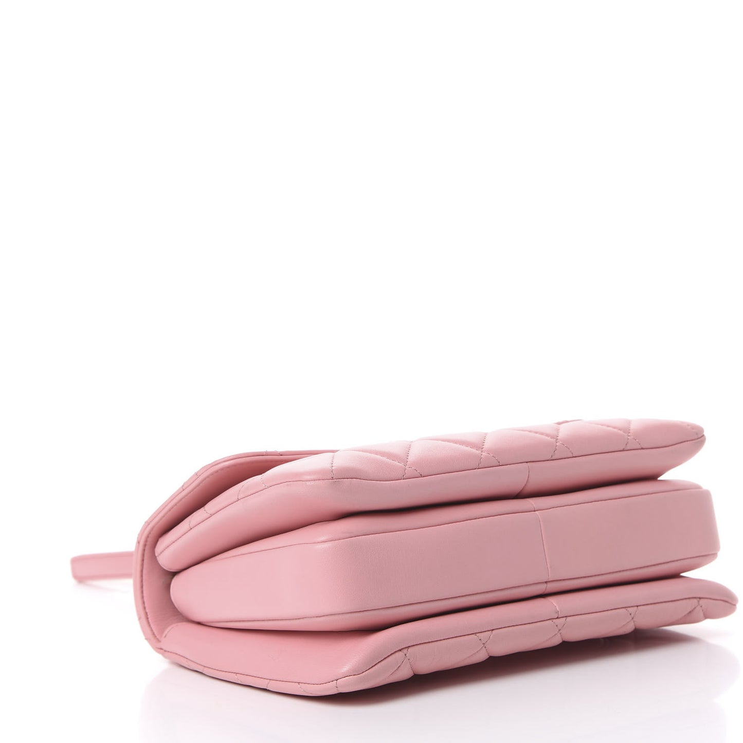 Lambskin Quilted Small Trendy CC Flap Dual Handle Bag Pink
