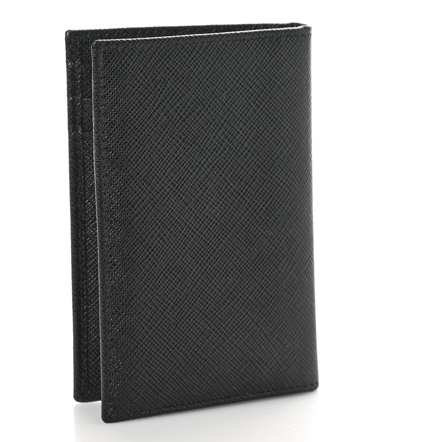 Saffiano Corner Card Holder Black