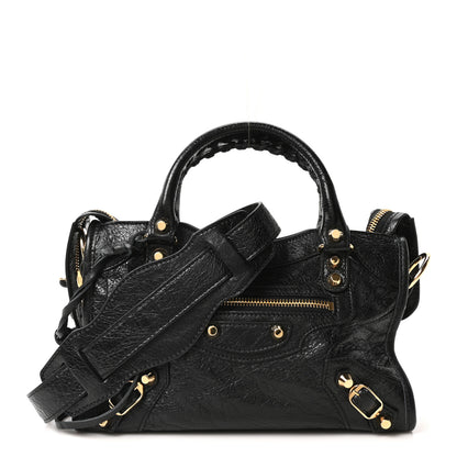 Balenciaga Agneau Classic Gold Hardware Mini City Black 1 of 11