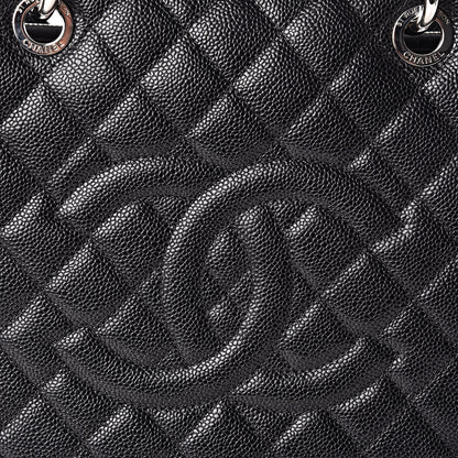 Chanel Caviar Quilted Grand Shopping Tote GST Black 10 of 15