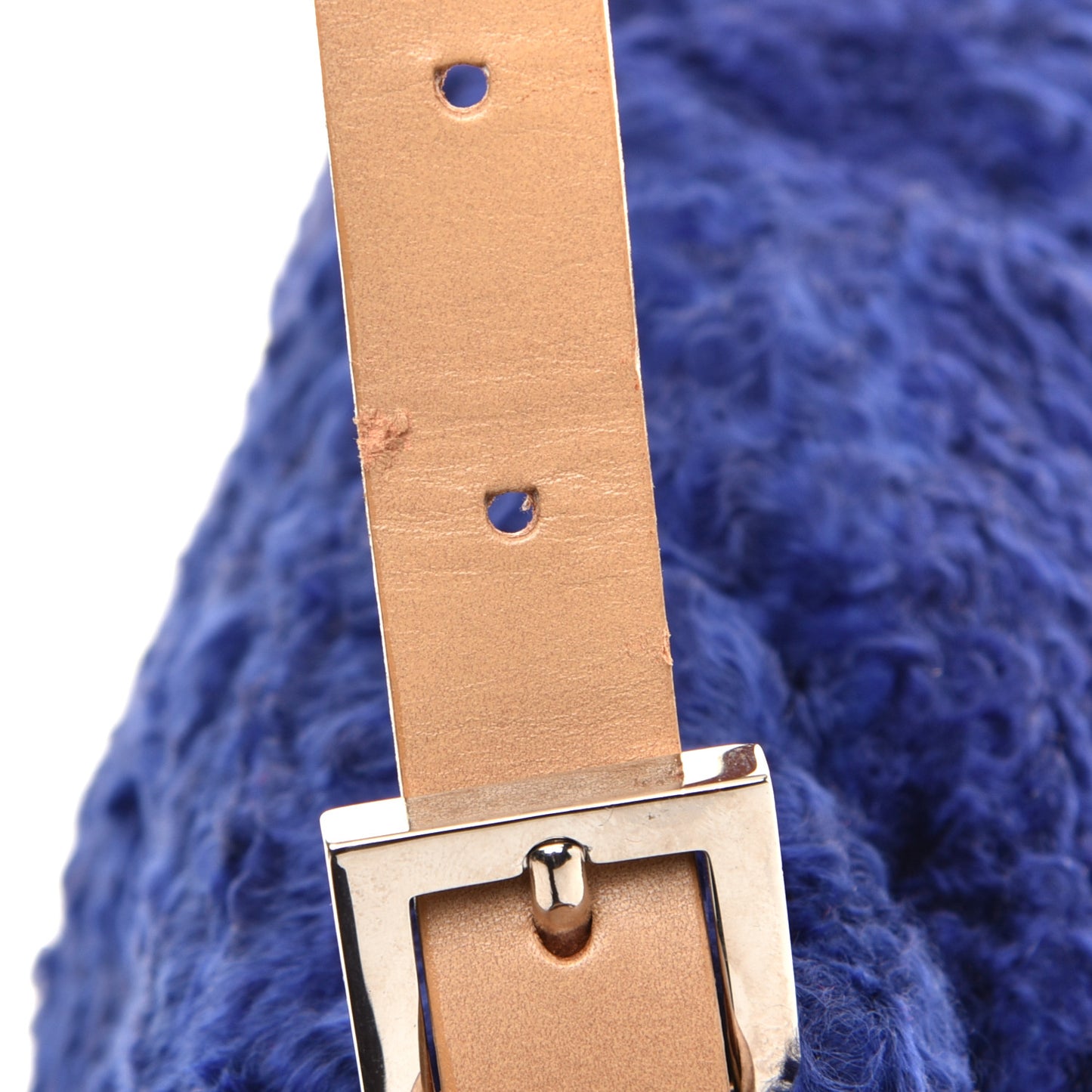 Mink Fur Mama Baguette Blue