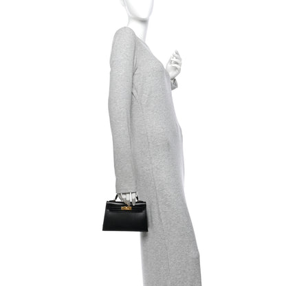 Hermes Box Mini Kelly Sellier 20 Black 2 of 12