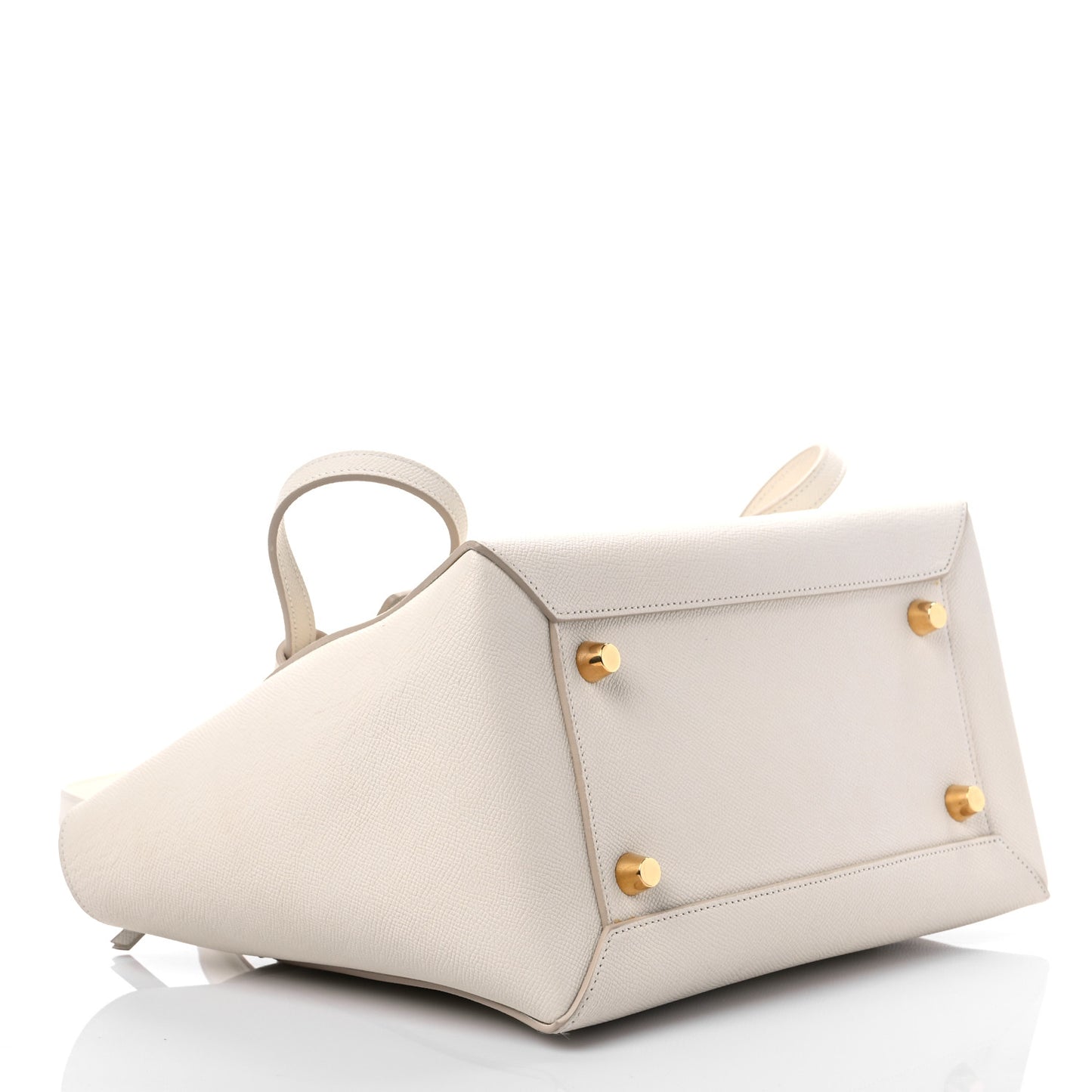 Grained Calfskin Mini Belt Bag White