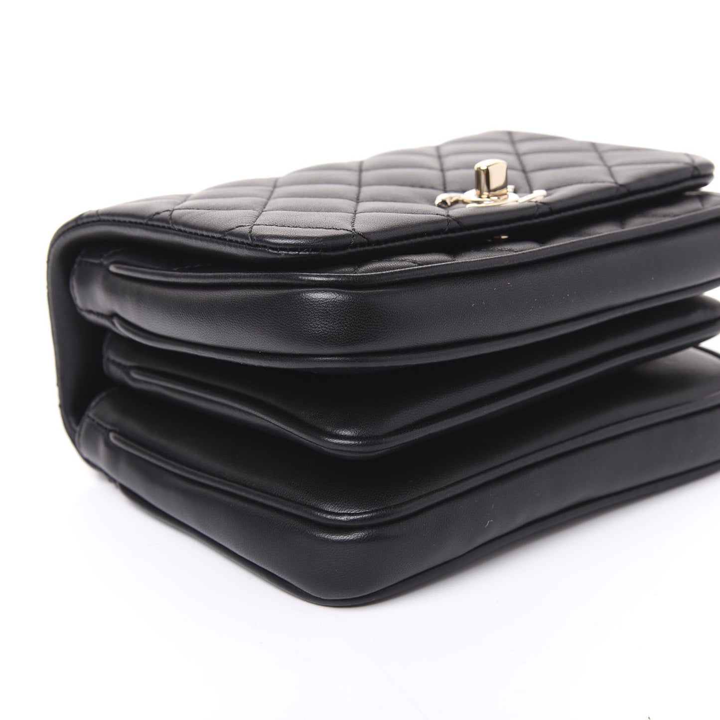 Lambskin Quilted Mini Citizen Chic Flap Black