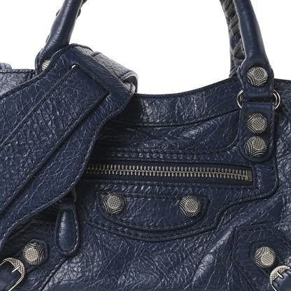 Balenciaga Agneau Giant 12 Silver Hardware Mini City Bleu Roi 8 of 10