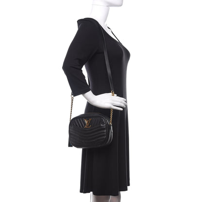 Louis Vuitton Calfskin New Wave Camera Bag Black 2 of 10