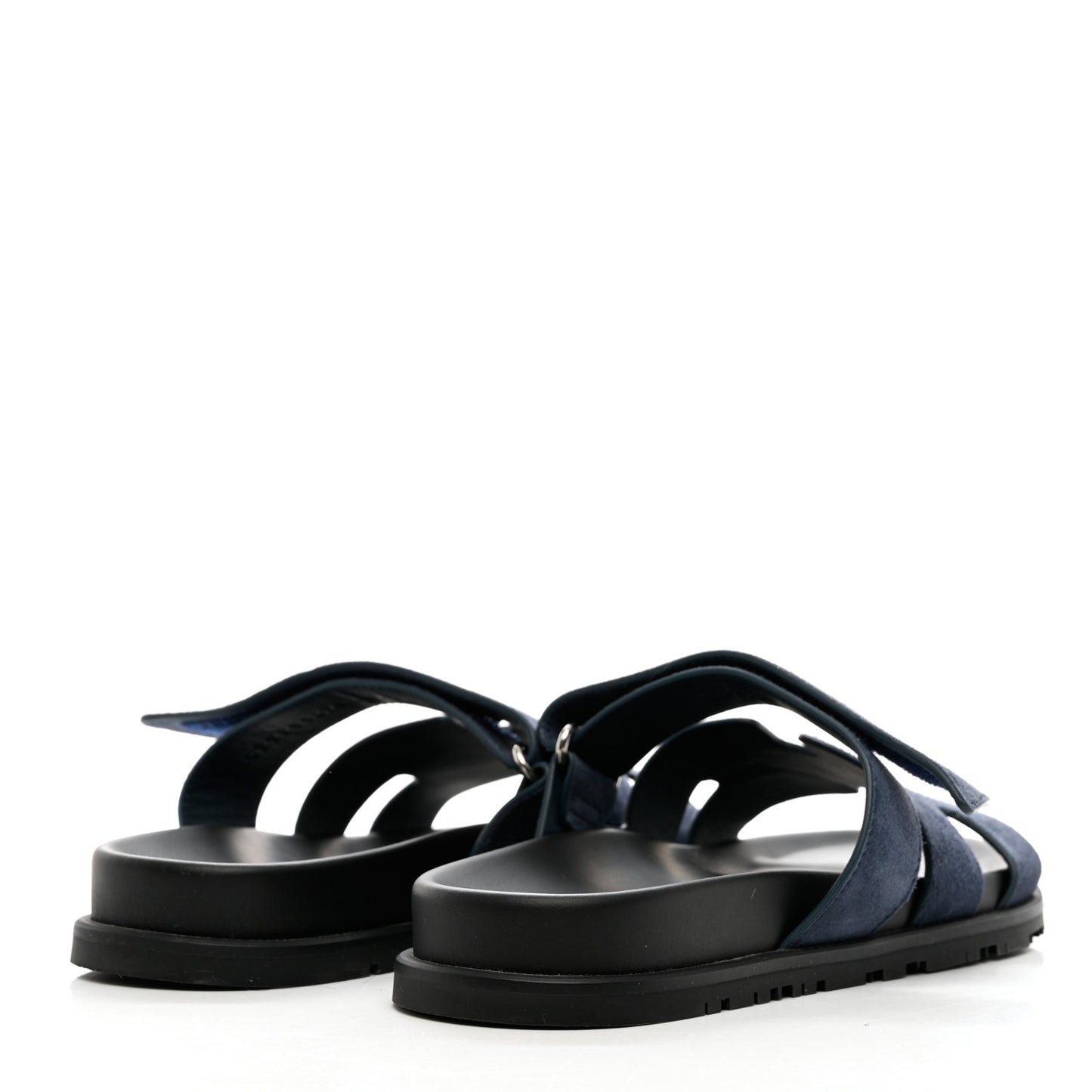 Suede Goatskin Womens Chypre Sandals 40.5 Bleu Celeste
