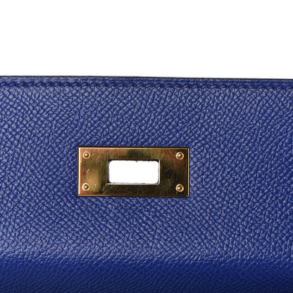 Hermes Epsom Kelly Sellier 28 Bleu Electrique 28 of 37
