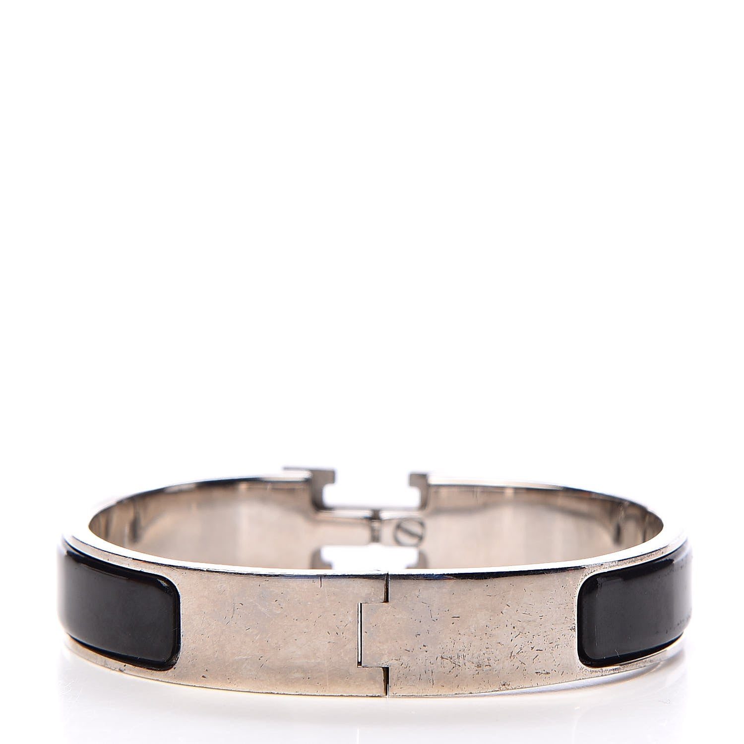 Hermes Enamel Narrow Clic Clac H Bracelet PM Black 3 of 5