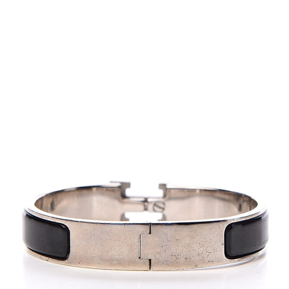 Hermes Enamel Narrow Clic Clac H Bracelet PM Black 3 of 5