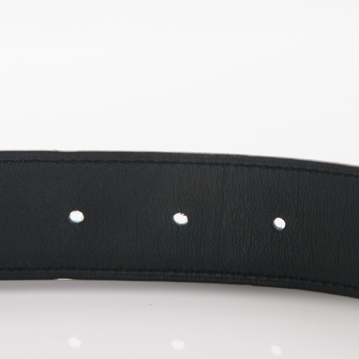 Swift Epsom 32mm H Belt Strap 90 Black Blue Jean