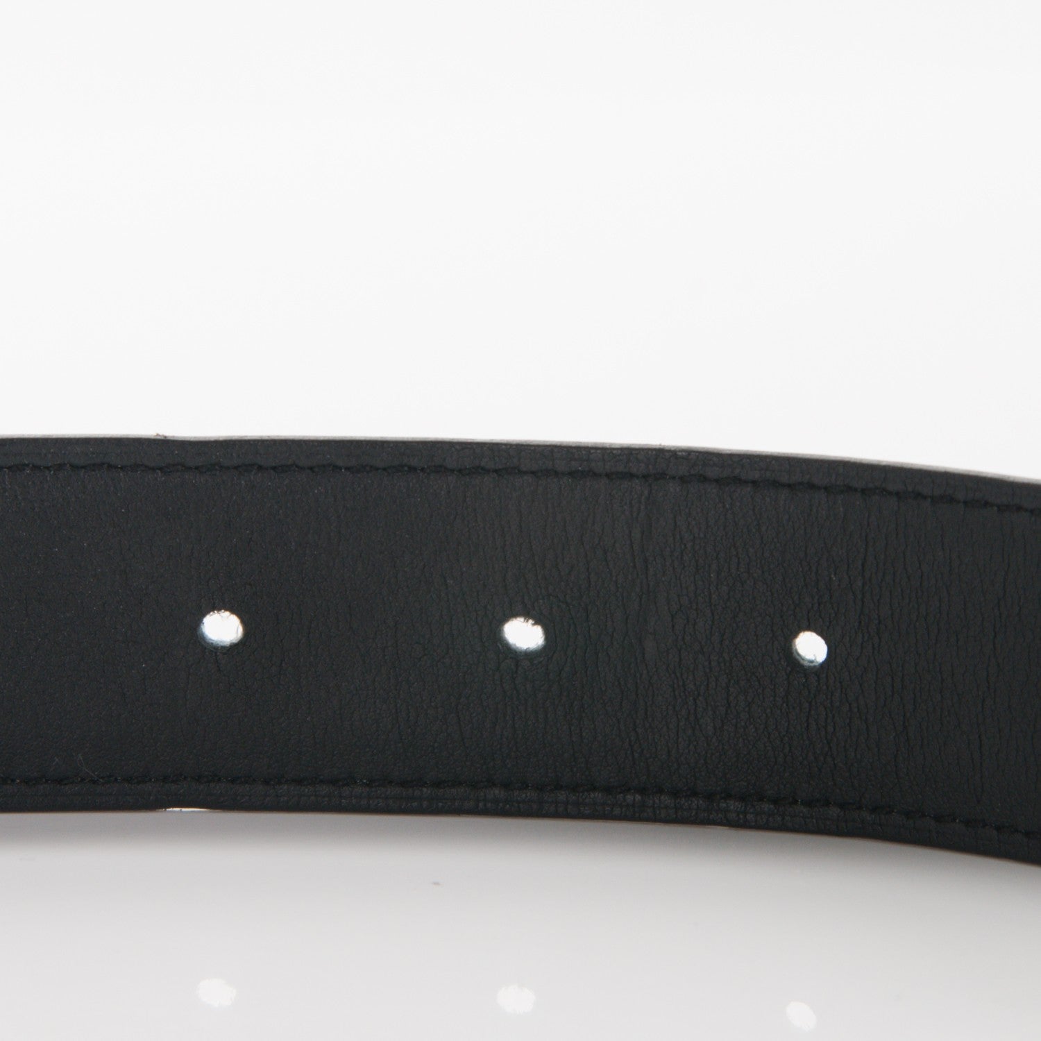 Hermes Swift Epsom 32mm H Belt Strap 90 Black Blue Jean 4 of 6