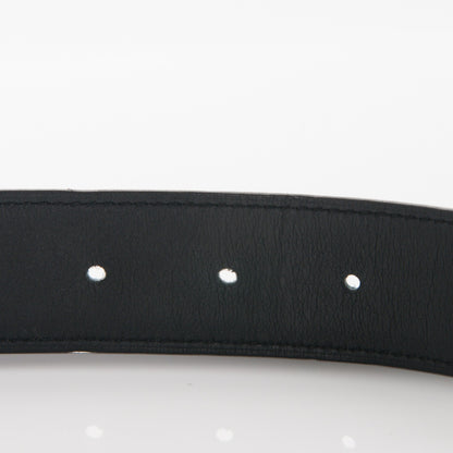 Hermes Swift Epsom 32mm H Belt Strap 90 Black Blue Jean 4 of 6